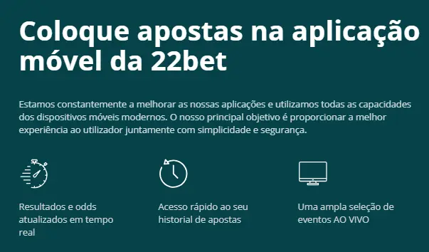 Funcionalidades do 22Bet App
